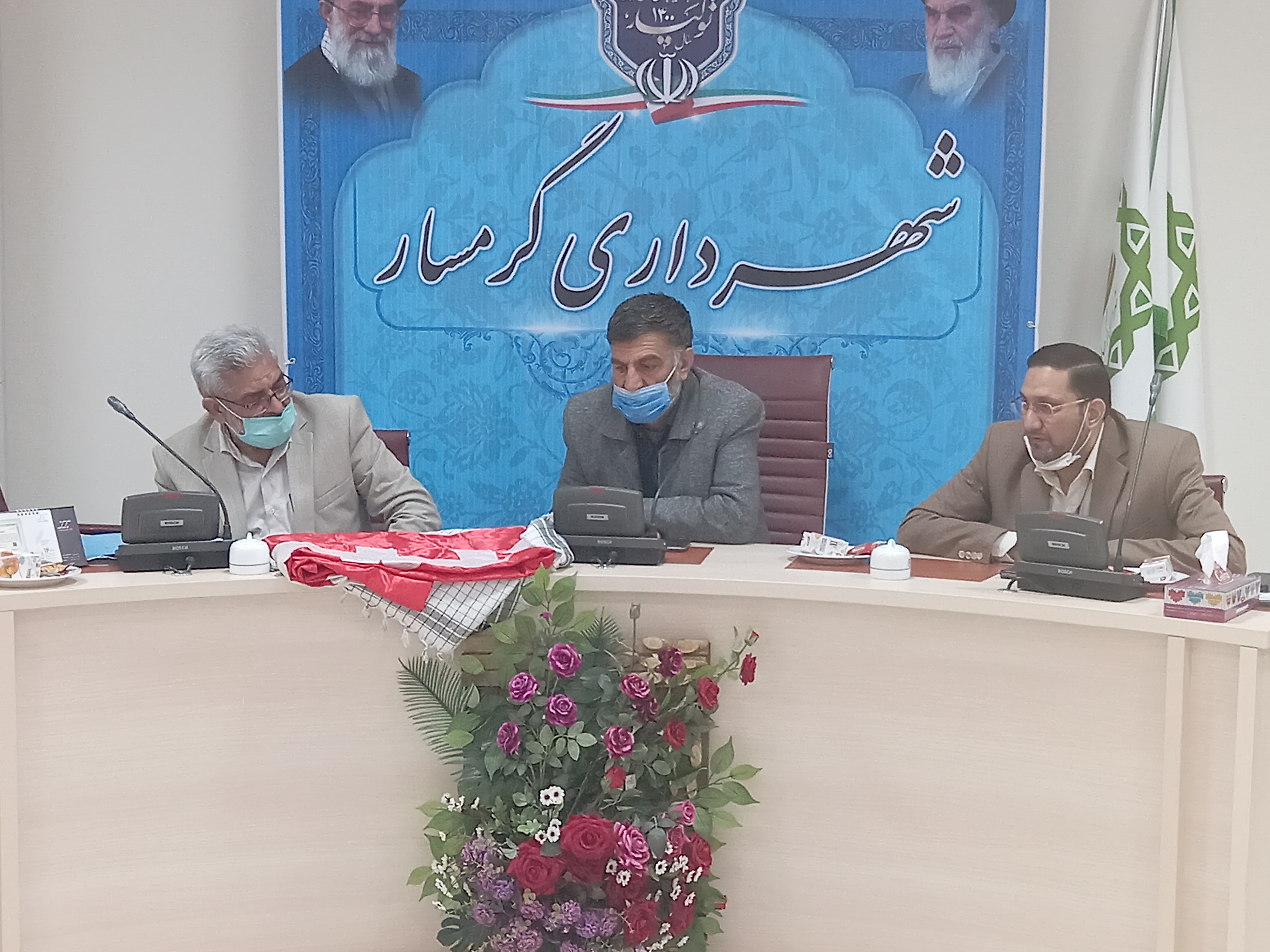 جلسه گروه بازرسی و ارزشیابی ستاد توسعه بازسازی عتبات عالیات استان سمنان از شهرستان گرمسار