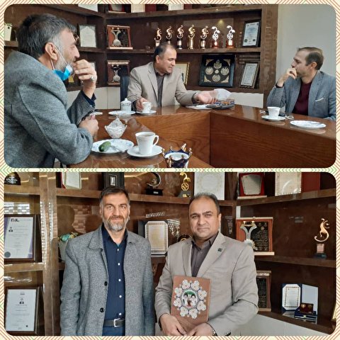 دیدار رئیس ستاد بازسازی عتبات عالیات استان سمنان با خیر محترم مدیر عامل شرکت سنگرکار